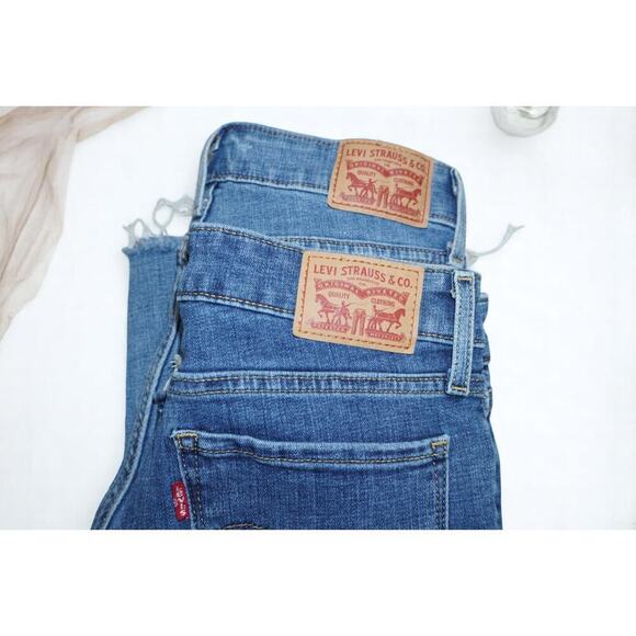 Levi’s 711 Skinny Ankle Jeans Bundle – Size 26 – Raw Hem Distressed Stretch - Picture 6 of 16